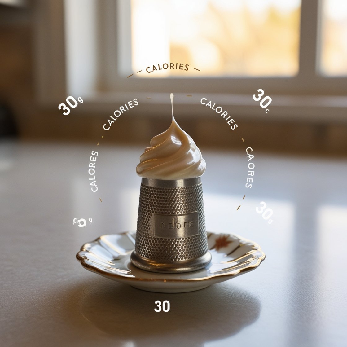 calories in a thimble of coffee creamer