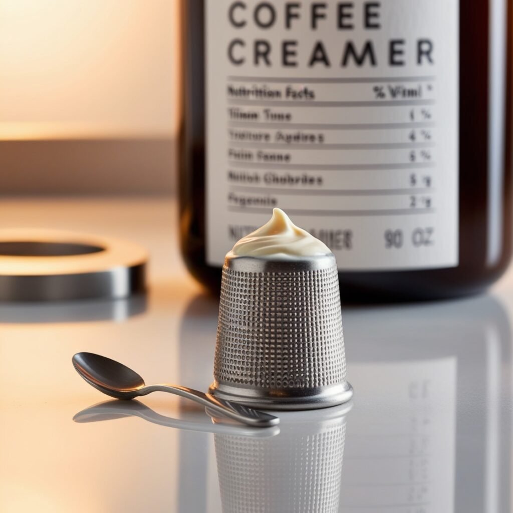 calories in a thimble of coffee creamer