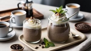 coffee chia protein pudding