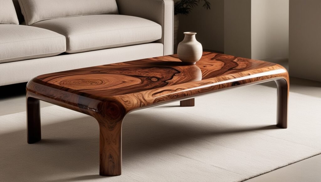 burlwood coffee table