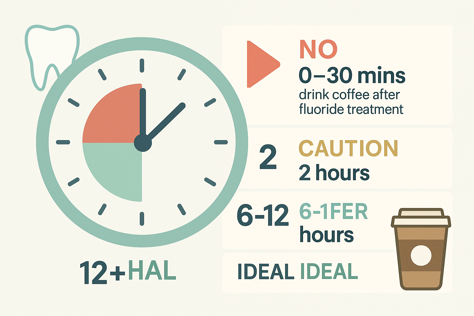 how long after fluoride treatment can i drink coffee