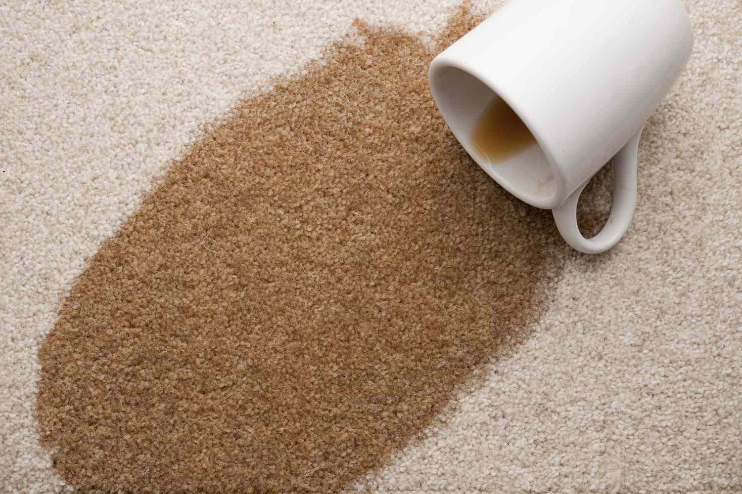 how to get coffee stains out of carpet