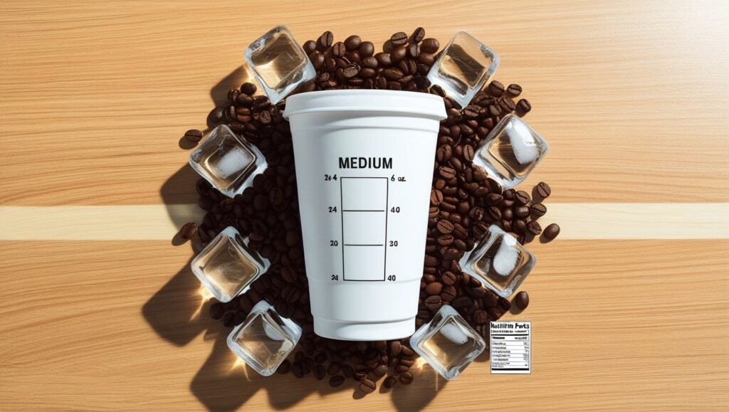 how many ounces is a medium dunkin iced coffee