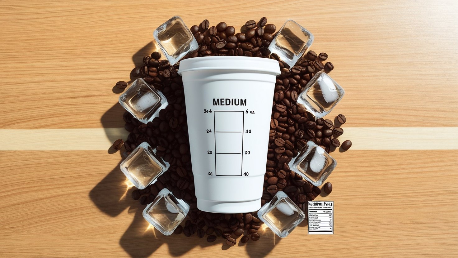 how many ounces is a medium dunkin iced coffee