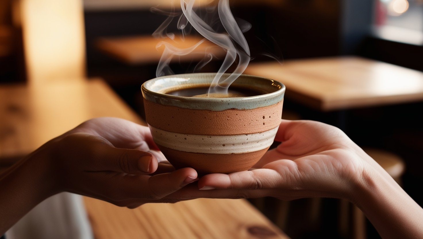 clay coffee collective sensory cup.