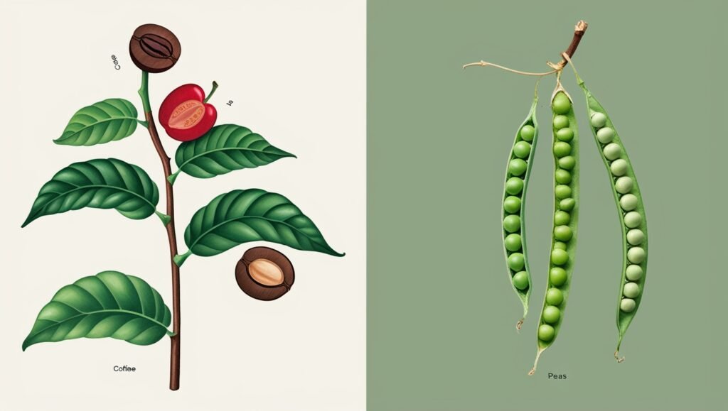 are coffee beans legumes