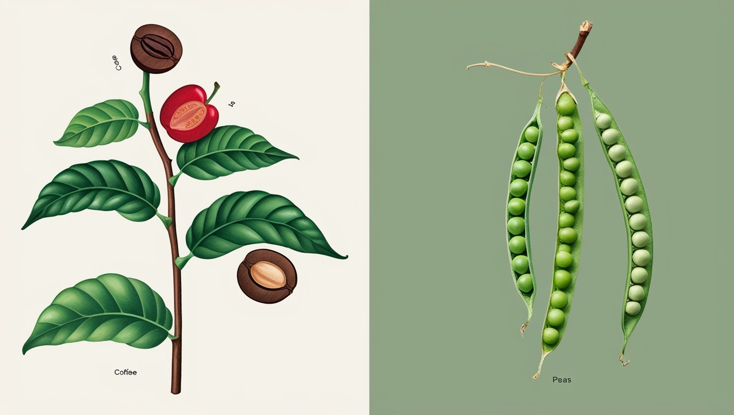 are coffee beans legumes