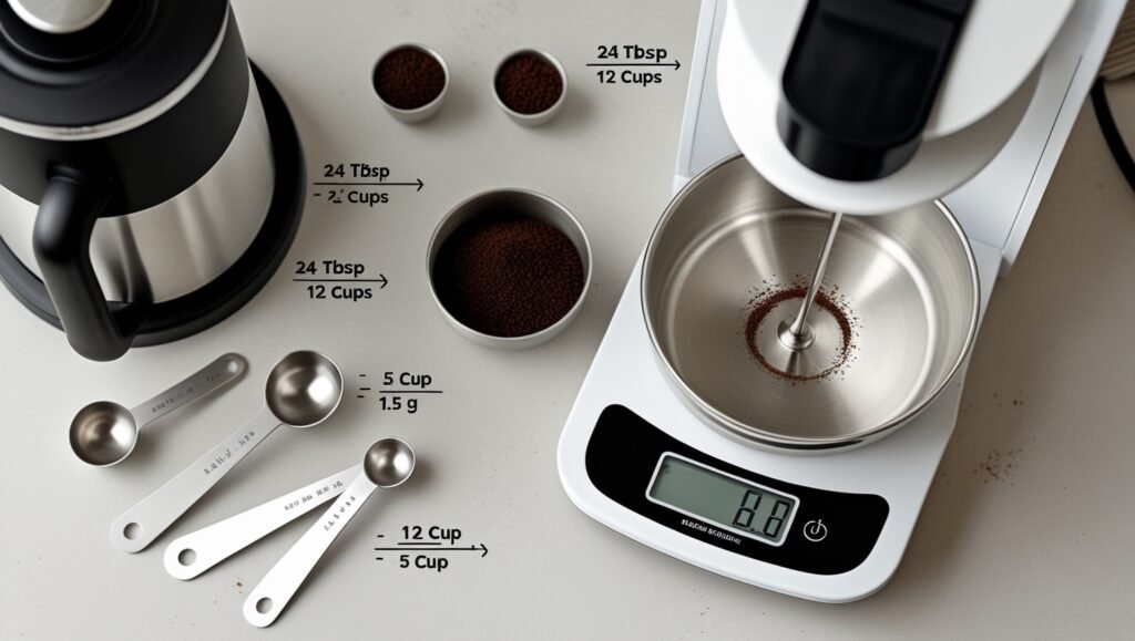 how much coffee for 12 cups