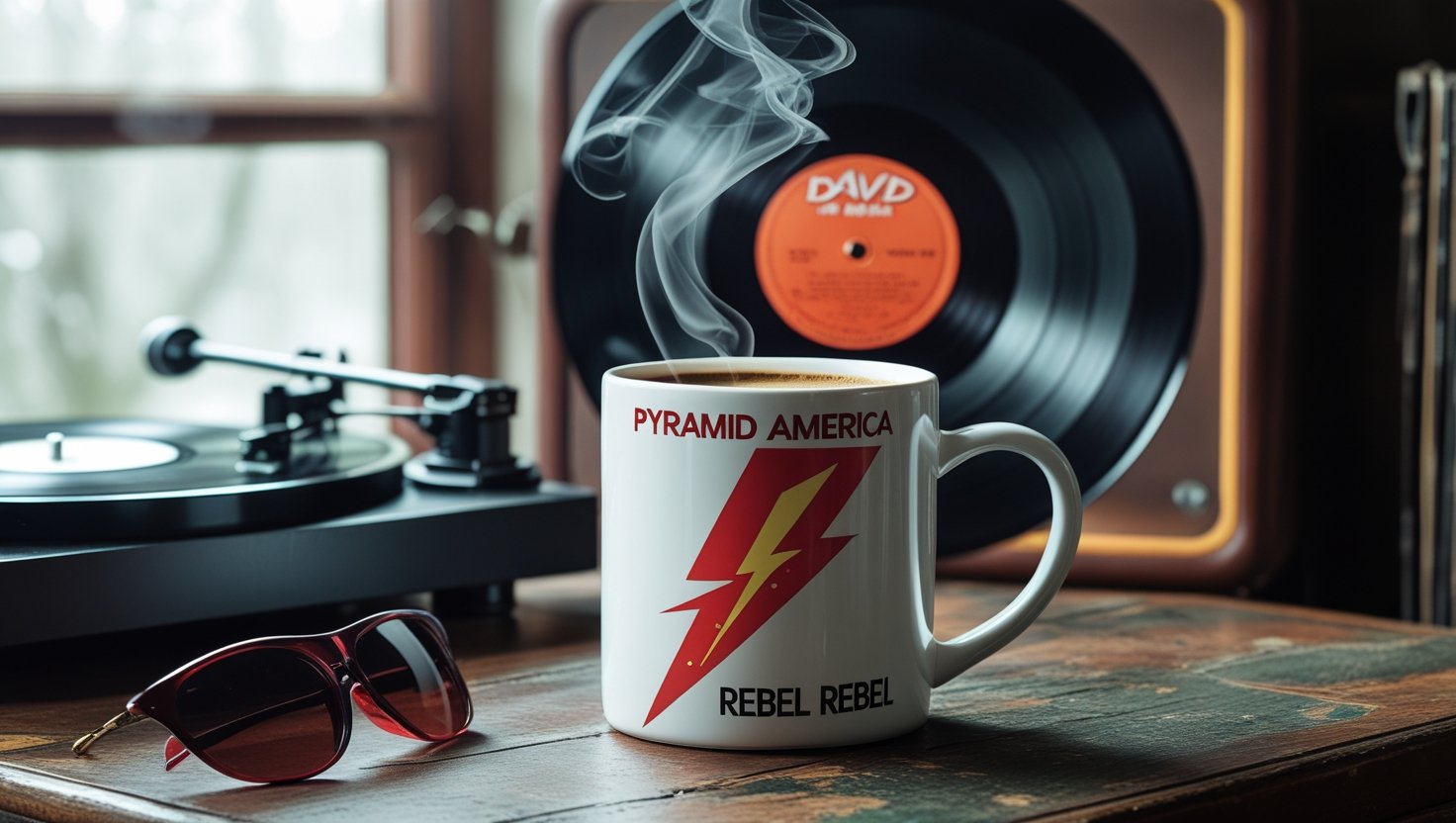 pyramid america david bowie rebel rebel 11 oz coffee mug
