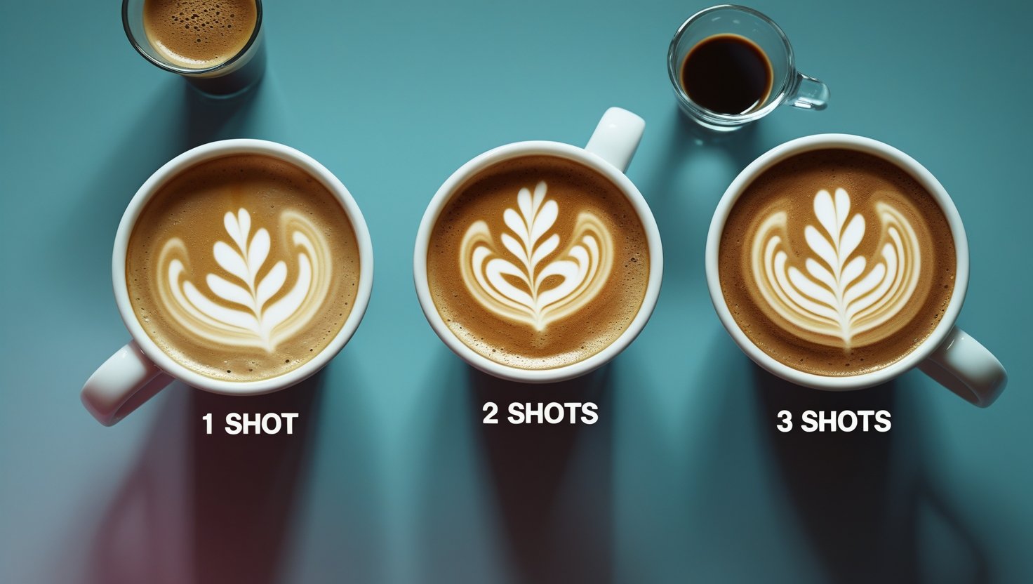 how many shots of espresso in a latte
