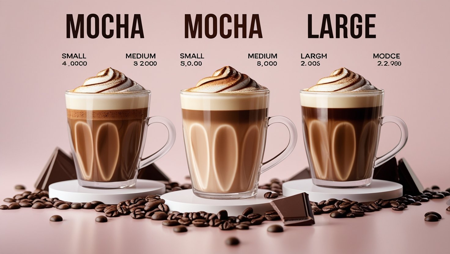 how much caffeine is in one serving mocha