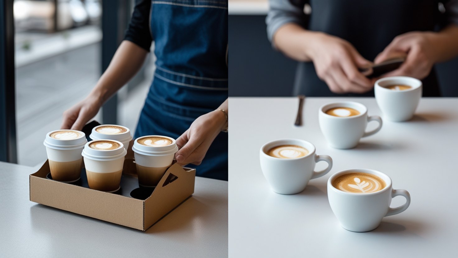 are stores required to give you holders with your coffee
