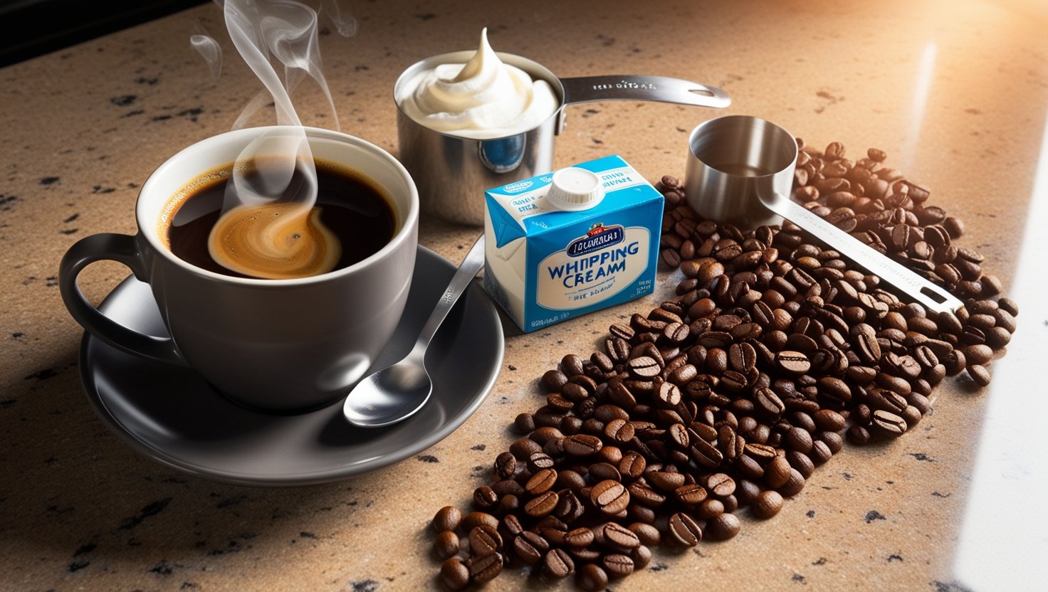 can you use heavy whipping cream in coffee